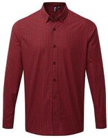 Premier Workwear PW252 Maxton Check Mens Long Sleeve Shirt - thumbnail