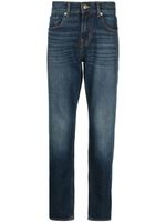 7 For All Mankind pantalon en coton stretch à coupe fuselée - Bleu