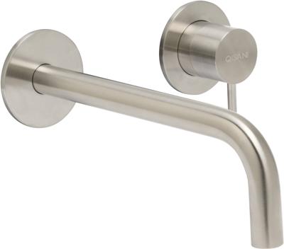 Qisani Flow wastafelkraan afbouwdeel met 210mm uitloop rvs geborsteld