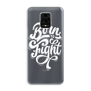 Born to Fight: Xiaomi Redmi Note 9 Pro Transparant Hoesje