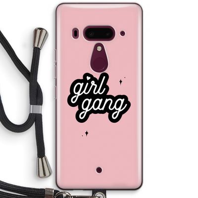 Girl Gang: HTC U12+ Transparant Hoesje met koord