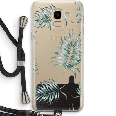 Simple leaves: Samsung Galaxy J6 (2018) Transparant Hoesje met koord