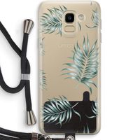Simple leaves: Samsung Galaxy J6 (2018) Transparant Hoesje met koord