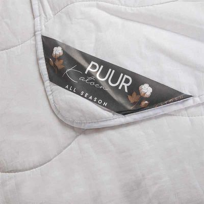 Dekbed 100% Puur Katoen All Season - Enkel , All season - 140x200 cm (Eenpersoons) - Fresh and Co - 150 gram per m2. - Dekbed-Discounter.nl