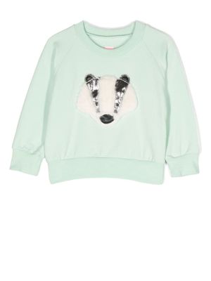 WAUW CAPOW by BANGBANG sweat Badger à col rond - Vert