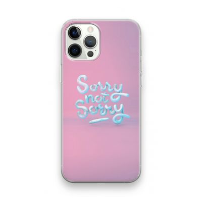 Sorry not sorry: iPhone 12 Pro Transparant Hoesje