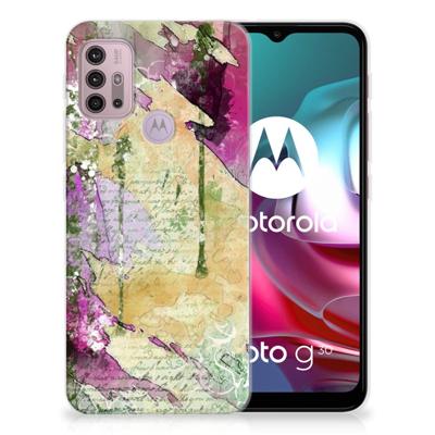 Hoesje maken Motorola Moto G30 | G10 Letter Painting Hoesje maken Motorola Moto G30 | G10 Letter Painting