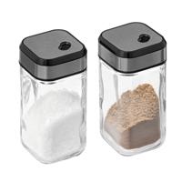 Peper en zout setje - glas - 90 cl - setje van 2x stuks