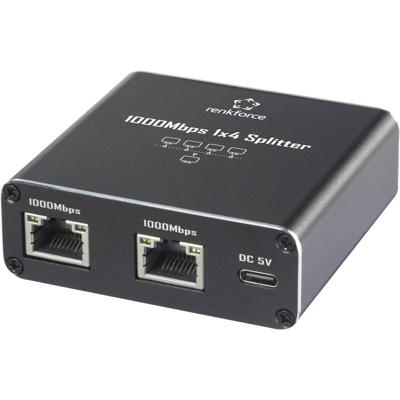 Renkforce RF-GES-400 Netwerk switch RJ45 4 poorten USB-stroomverzorging