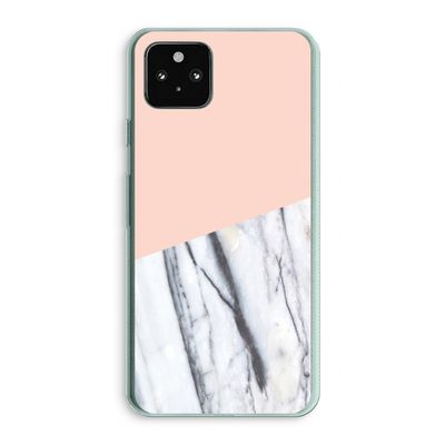 A touch of peach: Google Pixel 5a 5G Transparant Hoesje
