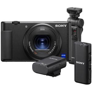 Sony vlog camera ZV-1 + grip en microfoon