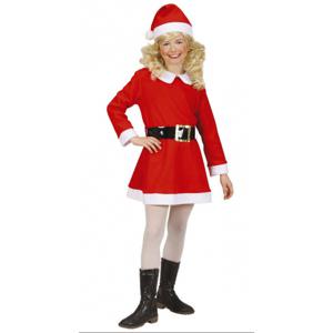 Kerst jurkje - rood - meisjes - kerstvrouw verkleedjurkje - verkleedkleding - kerstman