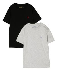 Ralph Lauren Kids lot de t-shirts à logo brodé - Noir