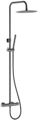 Saqu Crossed Thermostatische Regendoucheset Gun Metal