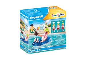 PLAYMOBIL Family Fun - Badgast met zwembanden constructiespeelgoed 70112