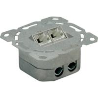 Value Netwerkdoos Inbouw (in muur) CAT 6A 2 poorten Wit