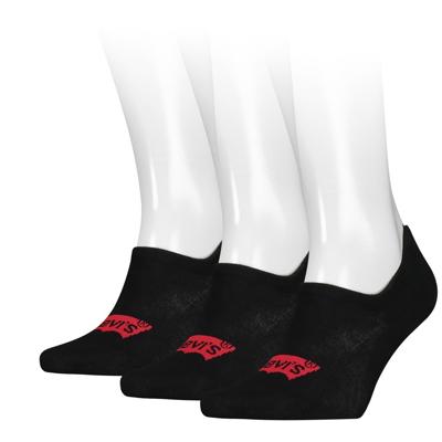 Levi's Footie High Rise Batwing Logo Jet Black 3-Pack-43/46
