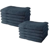 Set van 10 TODAY handdoeken 50x90 cm 100% Katoen - Denim