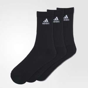 Adidas 3 Pack Sokken Zwart Lang