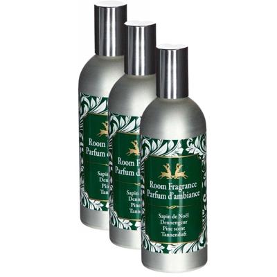 Huis parfum - 3x - dennengeur - spray - 100 ml - huisgeur - dennenboom geuren