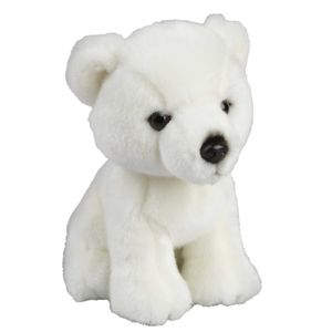 Pluche witte ijsbeer/beren knuffel 18 cm speelgoed   -