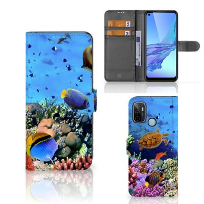 OPPO A53 | OPPO A53s | Telefoonhoesje | Met pasjeshouder | Vissen
