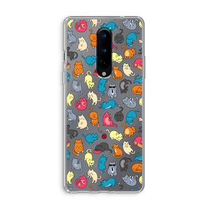 Kleurrijke katten: OnePlus 8 Transparant Hoesje