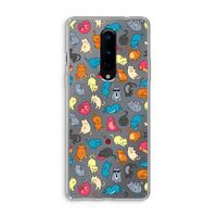 Kleurrijke katten: OnePlus 8 Transparant Hoesje