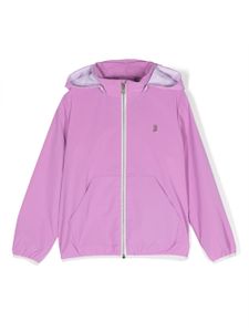 Herno Kids veste bomber zippée à capuche - Rose