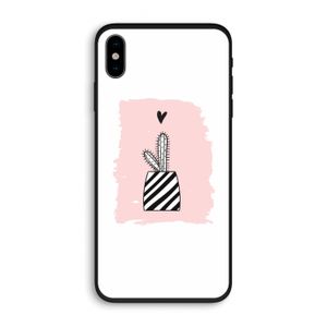 Zwart-wit cactus: iPhone XS Biologisch afbreekbaar hoesje