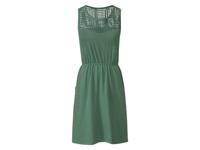 esmara Dames jurk met gehaakt kant (XS (32/34), Groen) - thumbnail