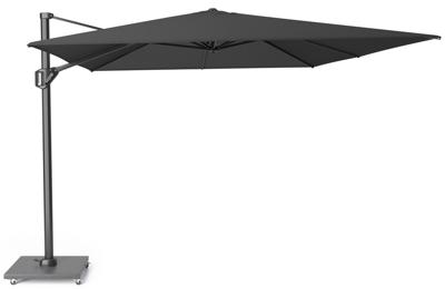 Platinum Challenger zweefparasol T1 premium 400 x 300 cm Faded Black