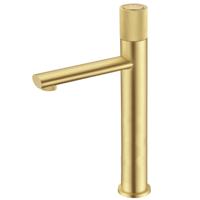 Wastafelkraan SaniClear Moro | Opbouw | Mengkraan | Hoog model | Goud