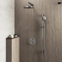 Hotbath Buddy IBS Regendoucheset - 35cm wandarm - 20cm ronde hoofddouche - 3 standen handdouche - glijstang - geborsteld nikkel IBS1AGN17 Hotbath Buddy IBS Regendoucheset - 35cm wandarm - 20cm ronde hoofddouche - 3 standen handdouche - glijstang - geborsteld nikkel IBS1AGN17