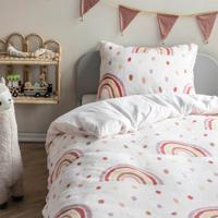 Dekbedovertrek Fleece Rainbow 140x200 Cm Verwarmend Fresh And Co Kids - Dekbed-Discounter.nl