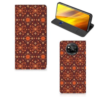 Xiaomi Poco X3 Pro | Poco X3 | Hoesje met Magneet | Batik Brown