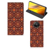 Xiaomi Poco X3 Pro | Poco X3 | Hoesje met Magneet | Batik Brown