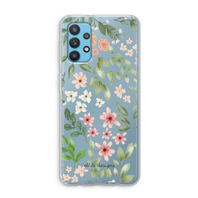 Botanical sweet flower heaven: Samsung Galaxy A32 4G Transparant Hoesje