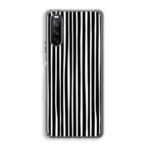 Stripes: Sony Xperia 10 III Transparant Hoesje