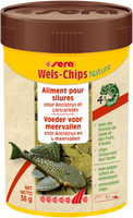 Sera Wels-Chips Nature 100ml - Vezelrijke Voer voor Ancistrus & L-Meervallen
