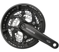 Shimano Crankstel 3 x 10 speed Trekking FC-T521 met 175mm crankarm 48-36-26T Octalink zwart - thumbnail