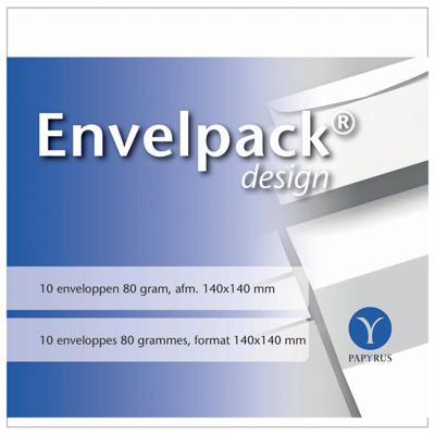 Envelop papyrus envelpack vierkant 140x140mm wit
