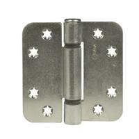 Ivana Top 140 knopscharnier - 89x89x3mm - afgerond - verzinkt