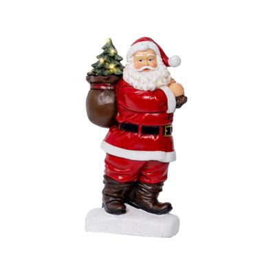 Beeld kerstman LED 9x19,5x31,5cm