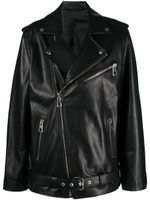 Manokhi leather biker jacket - Noir - thumbnail