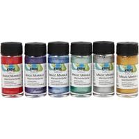 Creativ Company Marmerverf - metallic kleuren, 6x20ml