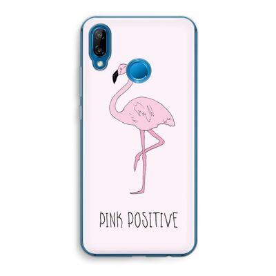 Pink positive: Huawei P20 Lite Transparant Hoesje
