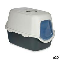 Kattenbak Stefanplast Antraciet Lichtgrijs Plastic 56,5 x 39,5 x 39 cm 39 x 29,5 x 56,5 cm 39 x 39,5 x 56,5 cm (20 Stuks)