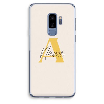 Amber Script: Samsung Galaxy S9 Plus Transparant Hoesje