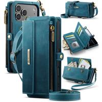 Caseme iPhone 17 Pro hoesje - portemonnee tasje - Blauw